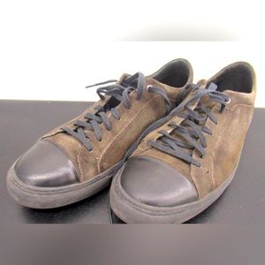 Donald Pliner Berkeley brown leather and suede shoes, size 13